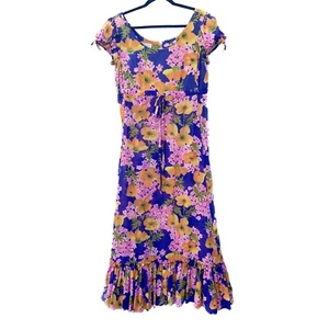 Vintage Lilly Pulitzer 1960’s The Lilly Multicolor Floral Maxi Dress Resortwear - Bild 1 von 16