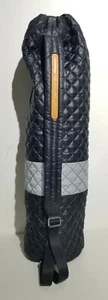 Rare MZ Wallace Black Quilted Metro Sling Crossbody Bag With Reflective Stripe - Picture 1 of 11