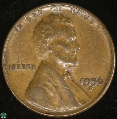 1956-D/D Lincoln Wheat Cent - Extra Fine Details - Image 1 of 3