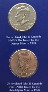 1998 D P Kennedy Half Dollar Mirror Proof Like Brilliant Uncirculated - Picture 1 of 8