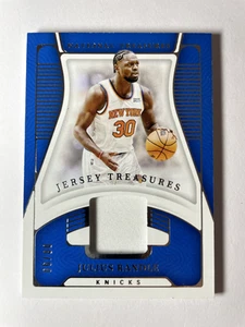 2021-22 Panini National Treasures NBA GAME WORN PATCH Julius Randle Knicks /99 - Picture 1 of 2