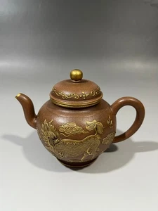 Exquisite and rare Yixing purple sand Qilin teapot - Picture 1 of 9