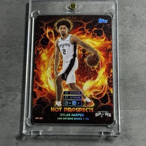 2025-26 Topps Match Attax Dylan Harper Hot Prospects Rookie RC #HP-DH Spurs Foil - Bild 1 von 2