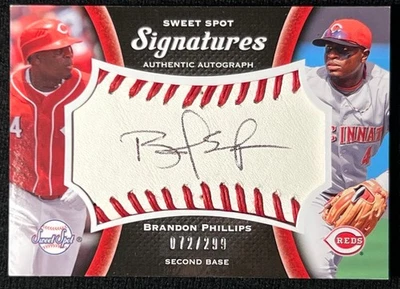 Sweet Spot Signatures 2008 Brandon Phillips #S-BP 72/299 Foto 1 de 2
