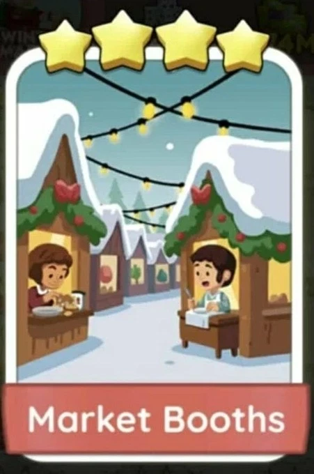 1x Market Booths - 🎲 Monopoly Go Digital Sticker TRADE CARD - Image 1 of 1