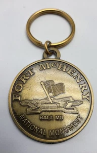 Portachiavi Fort McHenry 175° Anniversario della Stella Spangled Banner Medaglia  - Foto 1 di 3