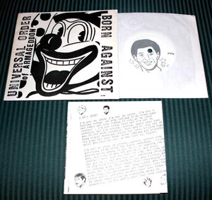 Universal Order Of Armageddon / Born Against  (Rare 1996 7" EP / Vinyl + PS) - Foto 1 di 4