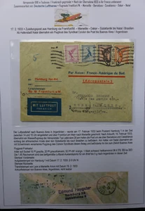 1933 Aeropostale Zultg Hamburg via Marseille/Lyon bis Buenaos Aires/Argentinien - Bild 1 von 3