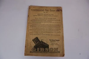 1919 Gibson Company Indianapolis Indiana Export Price List Catalog - 72 Pages - Picture 1 of 5
