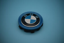 Produktbild - 4x Original BMW Felgendeckel Nabendeckel Nabenabdeckung mit blauem Ring Ø 55mm