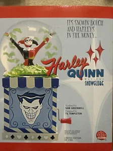 Harley Quinn Musical Snowglobe Nuevo 2001 DC Comics Amricons - Imagen 1 de 3