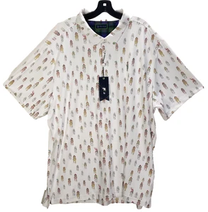 Camisa Polo William Murray Para Hombres 3XL Golf Carrera de Caballos Están Off White NUEVA $88 - Imagen 1 de 6