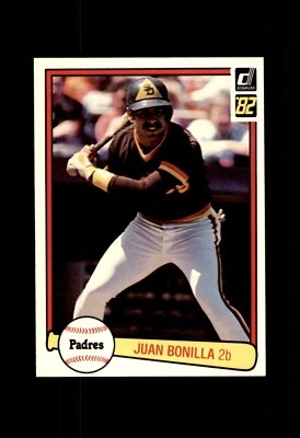 1982 DONRUSS BASEBALL CARD SAN DIEGO PADRES #220 JUAN  BONILLA  - Image 1 of 2