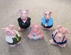 NATWEST Wade Piggy Banks full set with stoppers near mint.