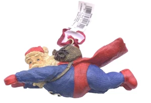 Super Santa Premium Christmas Ornament 3.5" - Picture 1 of 6