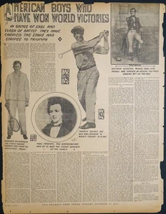 1913 Feature Page - American Boys Who Win World Victories - Francis Ouimet - Picture 1 of 1
