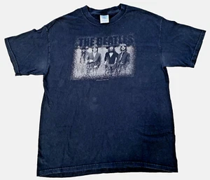 Camiseta negra vintage M&O Knits The Beatles Apple Corp 2003 - Imagen 1 de 7