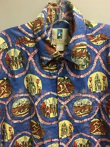 Kahala Men's Hawaiian Shirt Canoe Kahili Surfers Surfboards Great Condition - Picture 1 of 1
