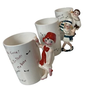 Shafford 5510 Tazas Rugientes Años 20 Japón Flapper Niñas Juego de Té Cerámica Lote de 3 - Imagen 1 de 19
