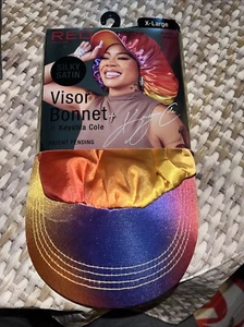 Visor Bonnet Ombré FH035 Silky Satin Hair Keyshia Cole Red By Kiss Hat X-Large - Picture 1 of 3