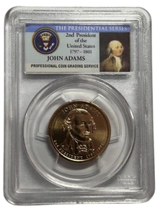 PCGS 2007-D BU John Adams First Day of Issue Position B $1 - Picture 1 of 2