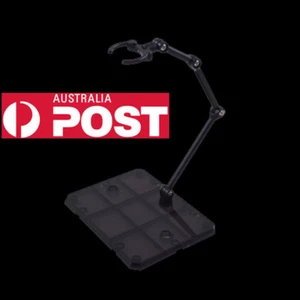 Action Base Suitable Display Stand Black for 1/144 MG/HG/RG Gundam Black Clear - Picture 1 of 11