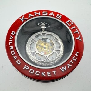 Kansas City Railroad Pocketwatch New - Working Battery Installed - Picture 1 of 7
