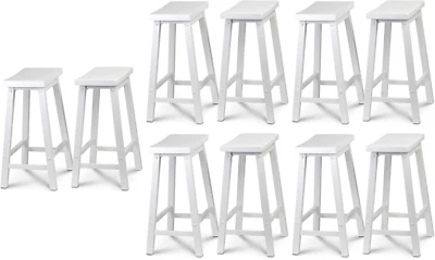 Classic Saddle-Seat 24" Tall Kitchen Counter Stools for Homes, Dining Spaces, an - Image 1 of 4
