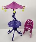 Monster High Scaris City Of Frights Cafe Doll Furniture Table & Chair Set 