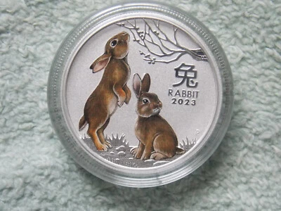 Australian Silver Lunar Series III 2023 coloreado (1/2 oz de rollos) Foto 1 de 2