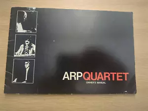 ULTRA EXTREMELY RARE ARP QUARTET KEYBOARD MANUAL - Picture 1 of 4