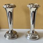 A pair of pretty vintage Ianthe Silver Plated Bud Vases 5.5