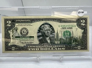 Banconota da due dollari 2003A • sovrastampa da 2 dollari • serie statale • New York SD-20 - Foto 1 di 2