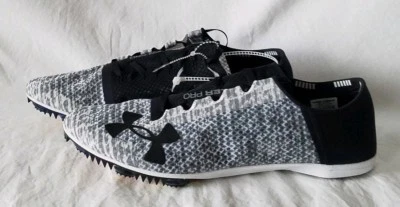 Under Armour Miler Pro Mens Speedform Black White Track Shoes Size 11.5 - Image 1 of 4