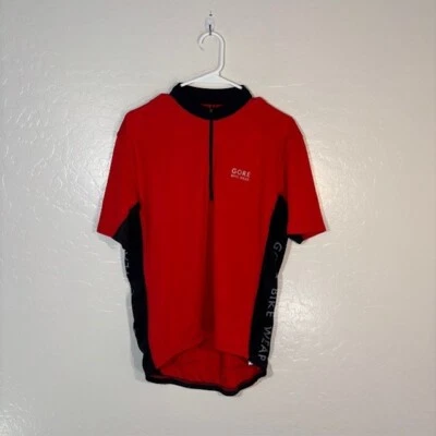 Gore Bike Wear Shirt Mens XL Red Back Pockets Cycling Short Sleeve - Image 1 of 4