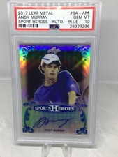 2017 Leaf Metal Sport Heroes Auto Blue 4/5 #BAAM1 Andy Murray PSA 10 (Top Pop)