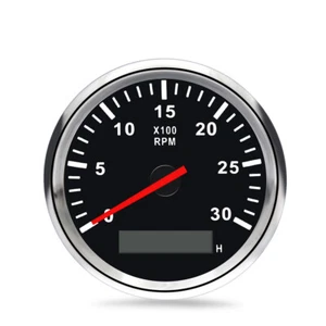 Universal 85mm Tachometer Gauge 0-3000 RPM LED Rev Counter Car Motor Engine Boat - Picture 1 of 8