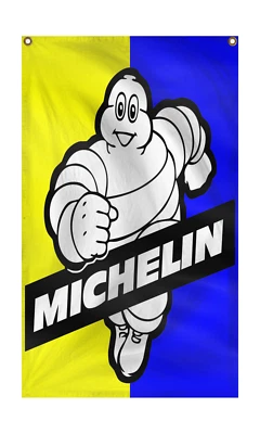 Michelin Flag 3X5Ft Banner Tires Shop Service Garage Decoration Racing Car - Image 1 of 2