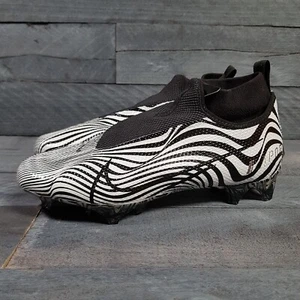 NIKE Vapor Edge Pro 360 Football Cleats Zebra Mens size 8 Black White - Picture 1 of 5