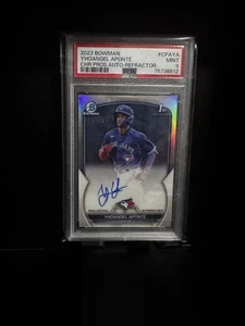 2023 Bowman Chrome Prospect Auto Yhoangel Aponte #CPA-YA PSA 9 MINT Auto - Picture 1 of 3