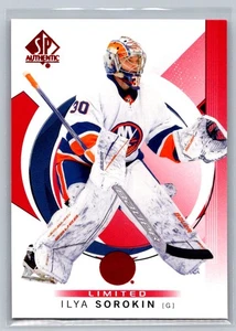 2024-25 SP Authentic #54 Ilya Sorokin Limited Red New York Islanders - Picture 1 of 2