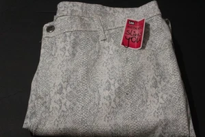 Brandneu mit Etikett Lee Instantly Slims You Hose mit Schlangenlederdruck 22W - Bild 1 von 5