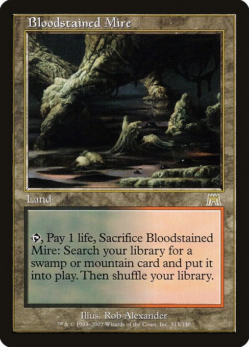 Magic The Gathering Bloodstained Mire Land English Version Used - Image 1 of 1