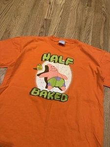 Vintage SpongeBob SquarePants Patrick Star Half Baked T Shirt Size Large Y2K Vtg - Picture 1 of 6