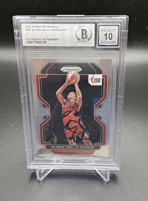 Elena Delle Donne WNBA Mystics HOF Autographed Beckett Slabbed Card COA - Image 1 of 4