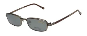 SMARTCLIP 514T TITANIUM EYEGLASS FRAME/GLASSES WITH SUNGLASS CLIP-ONS AND CASE - Picture 1 of 28