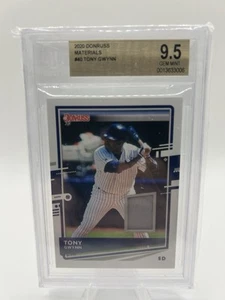 2020 Panini Donruss Donruss Materials #40 Tony Gwynn Beckett 9.5 - Picture 1 of 2