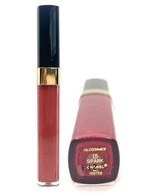 Chanel #15 SPARK Levres Scintillantes Brillo Labial Tamaño Completo Tster Difícil de Encontrar Foto 1 de 2
