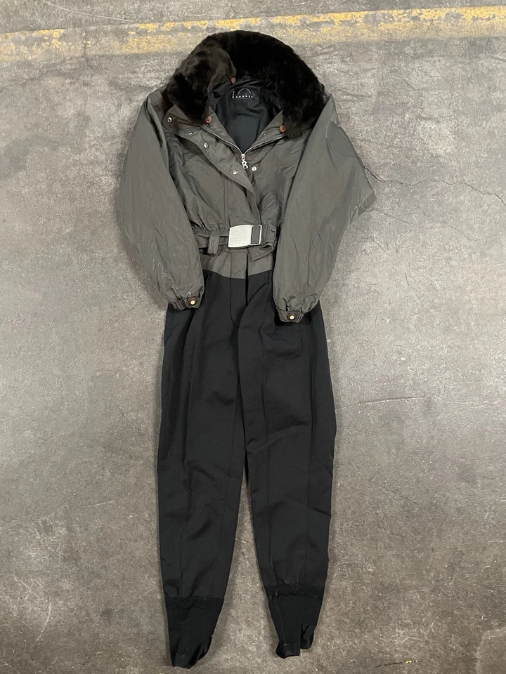 Bogner Women’s Ski Suit One Piece Snowsuit Snow Fur Collar Size 8 - Image 1 of 4