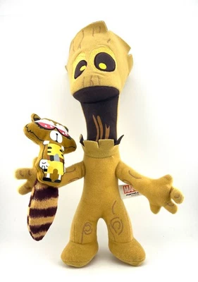 ReedPop Marvel Groot & Rocket Raccoon 12" Plush - Skottie Young SDCC NYCC 2017 - Image 1 of 4